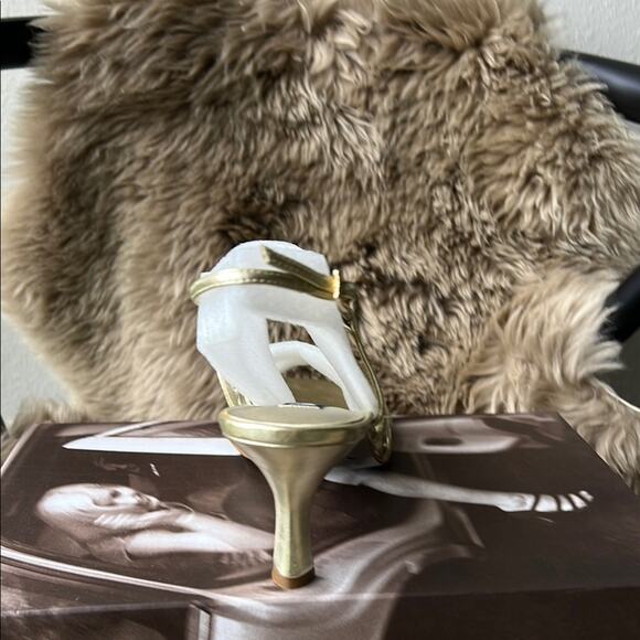 NWT - NINA Gayle Women's Gold Soft Metallic Heels - size 8.5M - Picture 5 of 10